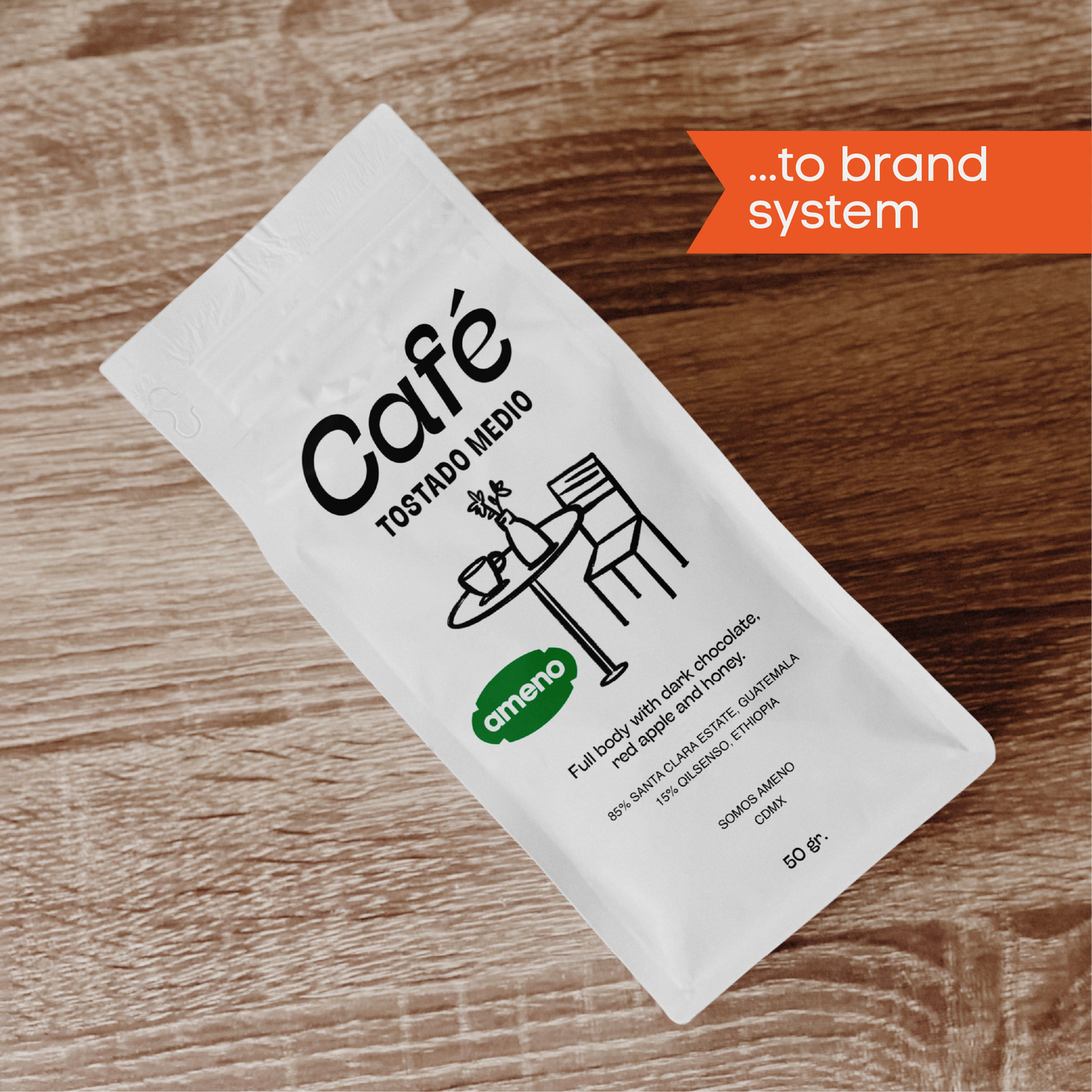 Branding_ameno product café